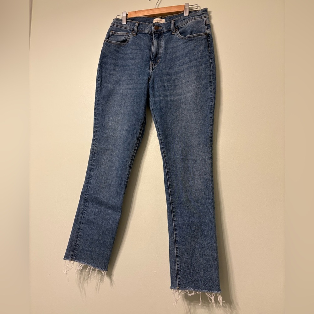 Stylish Blue Straight Leg Women's Jeans